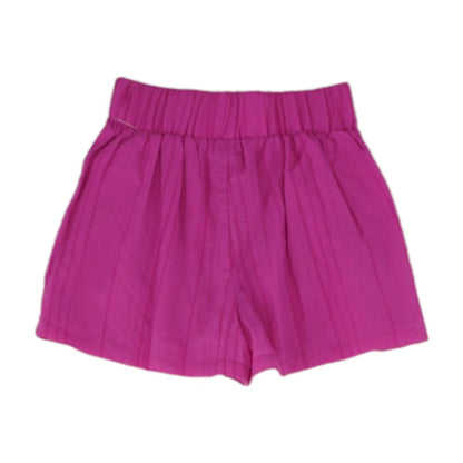 Pink Solid Shorts