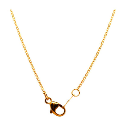 10K Gold Diamond Crescent Pendant Necklace