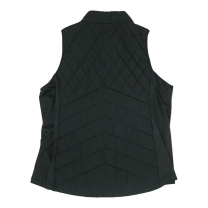 Black Solid Puffer Vest