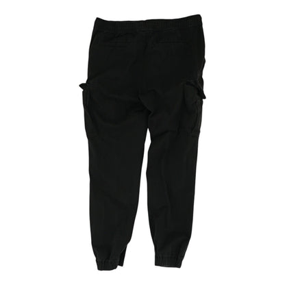 Black Solid Joggers Pants