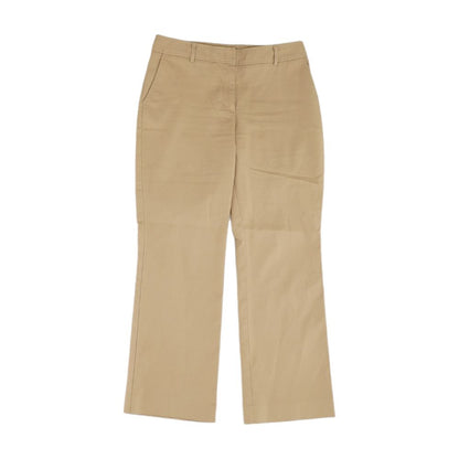 Khaki Solid Dress Pants