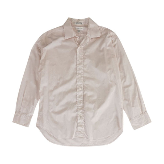 Pink Solid Long Sleeve Button Down