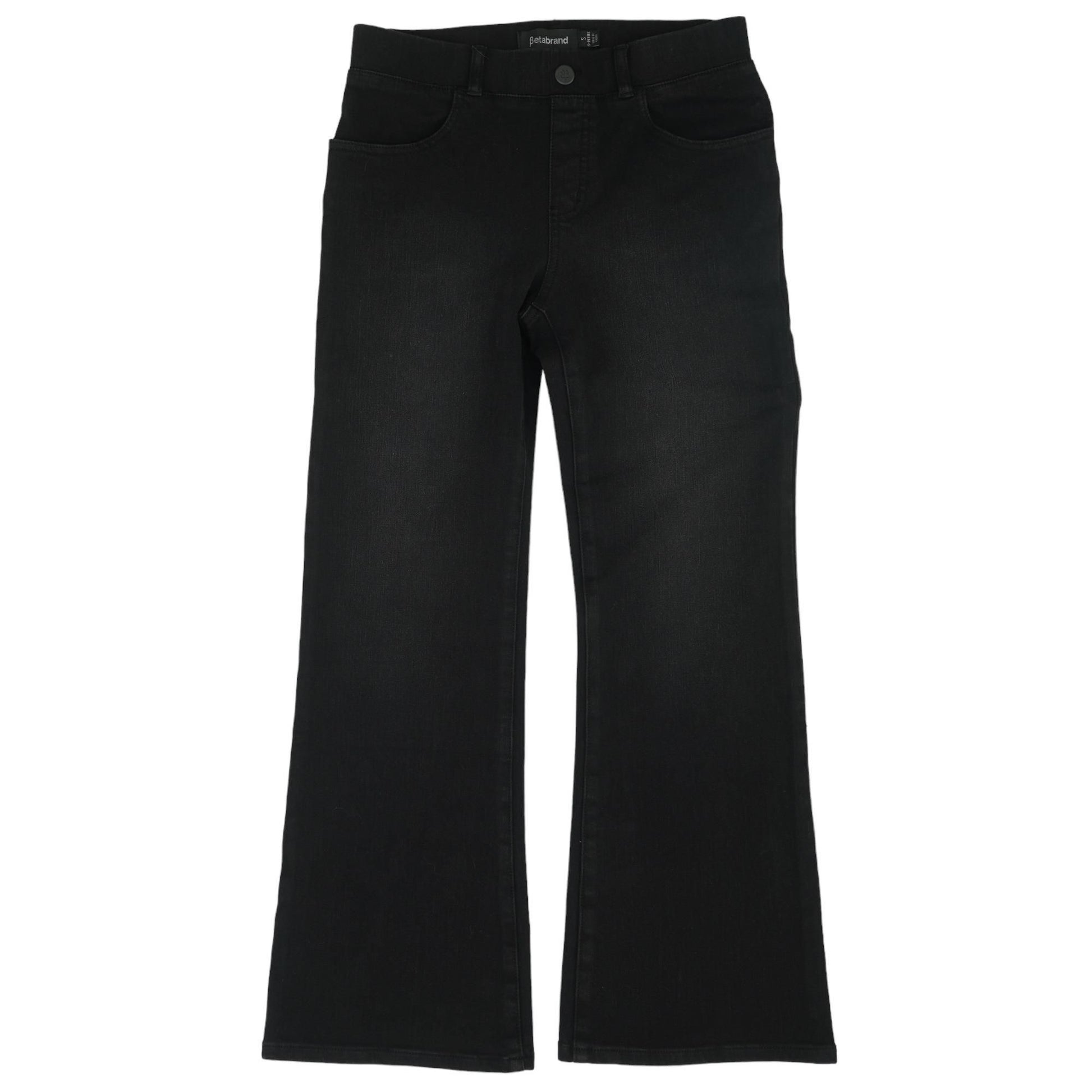Black Solid Mid Rise Bell Bottom Jeans – Unclaimed Baggage