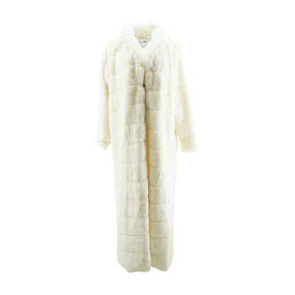 Ivory Solid Fur Coat