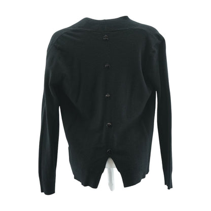 Black Solid Cardigan Sweater