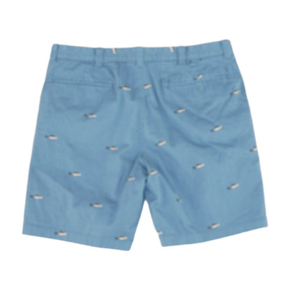 Blue Animal Chino Shorts