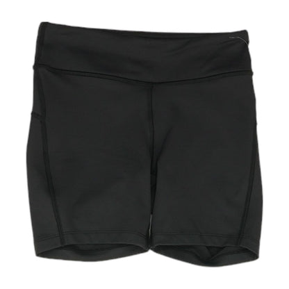 Black Solid Active Shorts