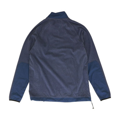 Blue Solid 1/4 Zip Pullover