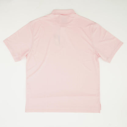 Pink Solid Short Sleeve Polo