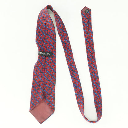 Vintage Red Patterned Neck Tie