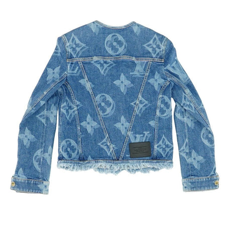 Louis Vuitton - Authenticated Jacket - Denim - Jeans Blue Plain for Women, Very Good Condition