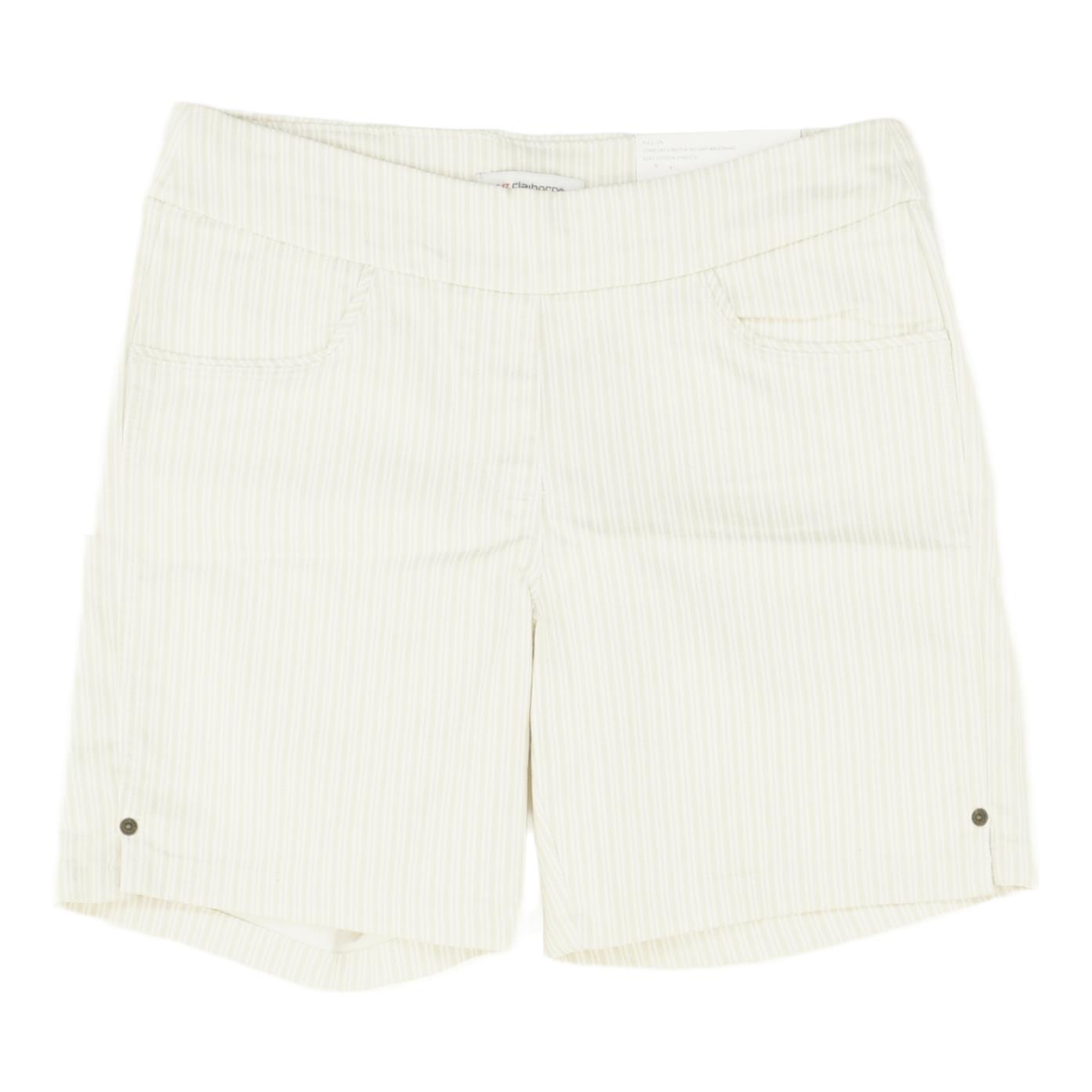 Beige Striped Chino Shorts | Unclaimed Baggage
