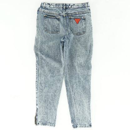 80's High Rise Acid-Washed Denim Jeans