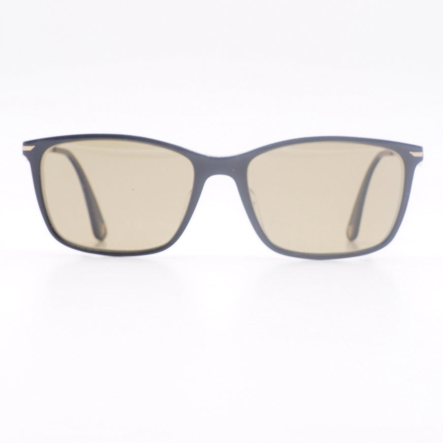 Square Louis Vuitton style sunglasses with brown armor and brown