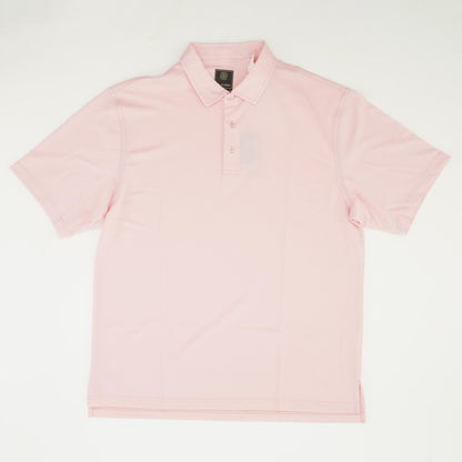 Pink Solid Short Sleeve Polo